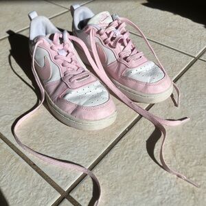 Nike Pastel Pink and White Shoes